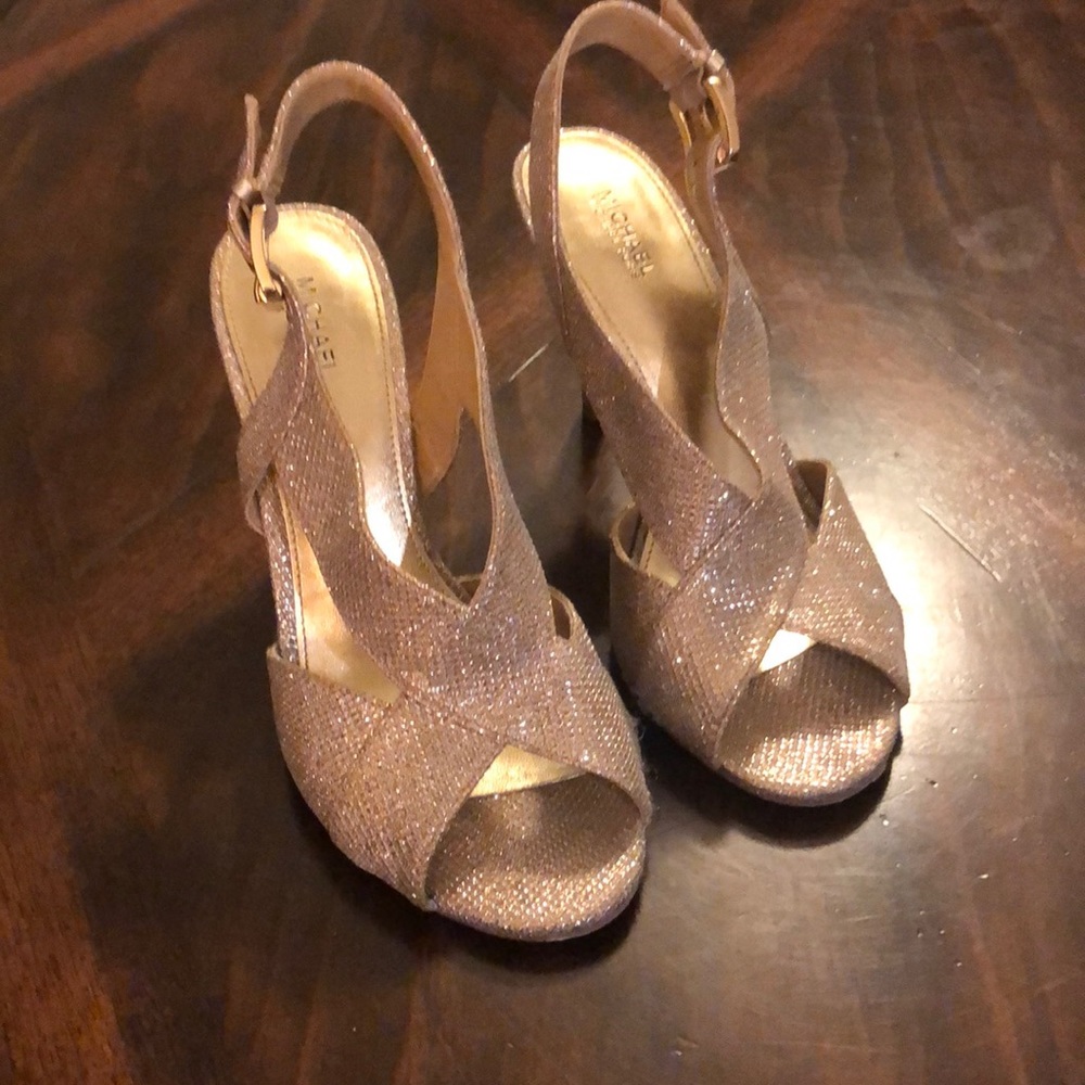 Michael Kors Gold Heels